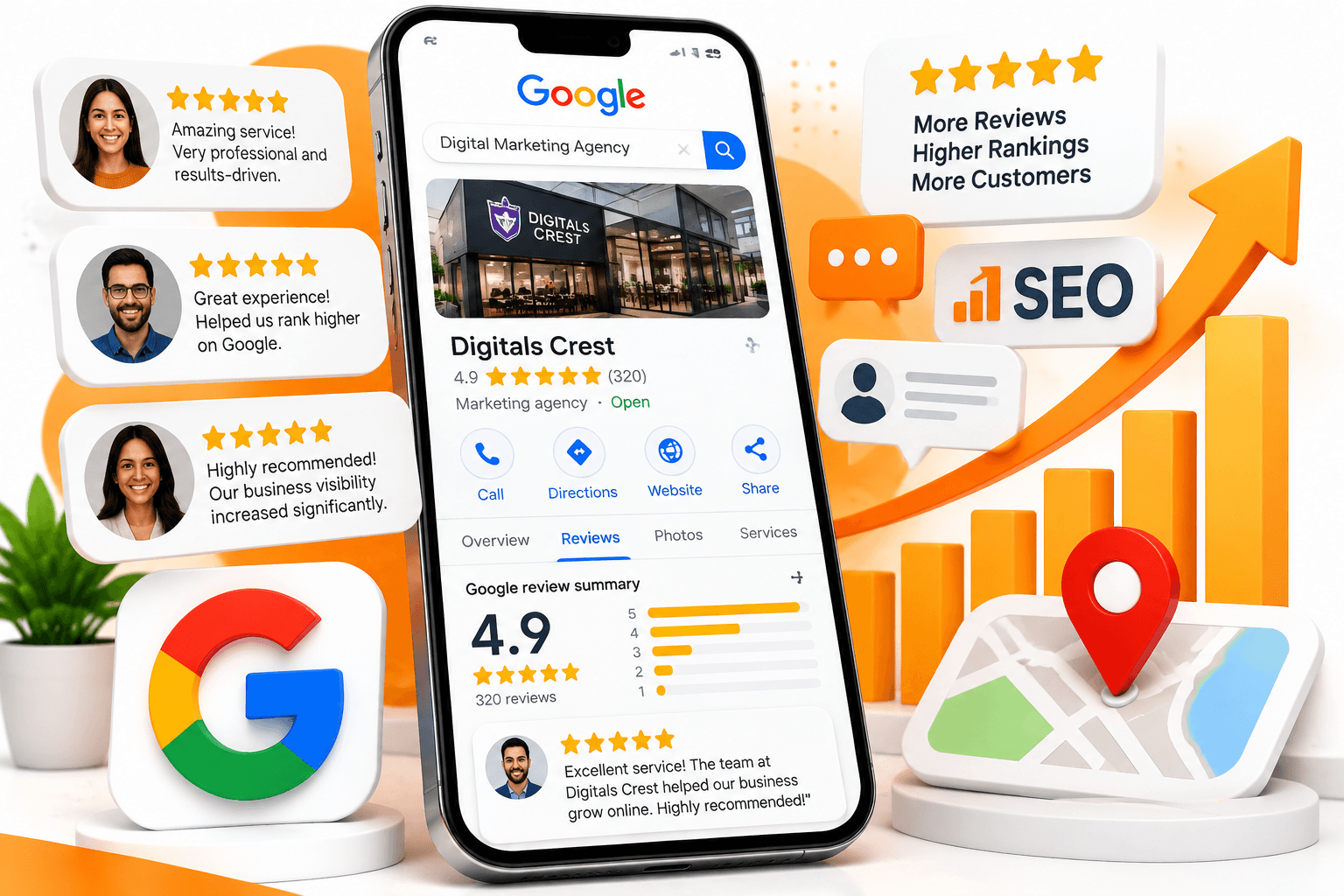 Google Reviews vs SEO: How Customer Feedback Helps Your Business Rank Higher